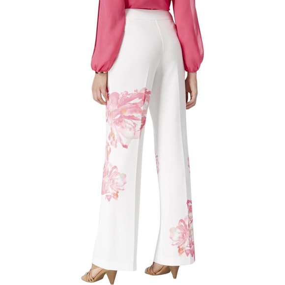 INC Floral-Print Wide Leg DRESS PANTS - Picture 2 of 2
